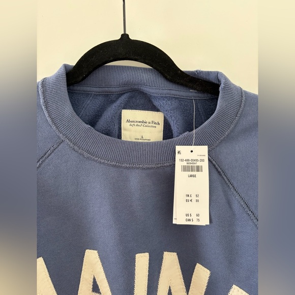 Abercrombie & Fitch Women's Graphic Raglan Classic Sunday Crew - Picture 9 of 10